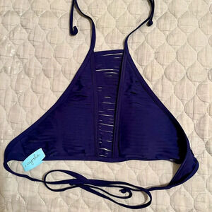 CHEEKY GAL~ NAVY SWIMSUIT TOP~NWT
